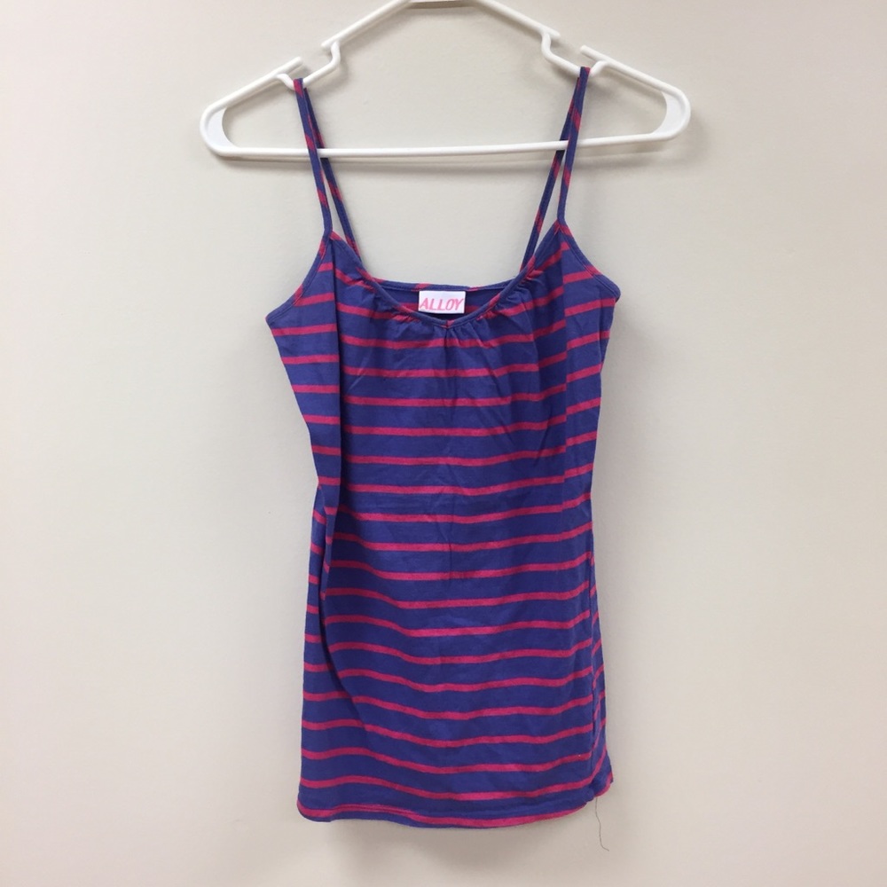Stripe spaghetti strap tank